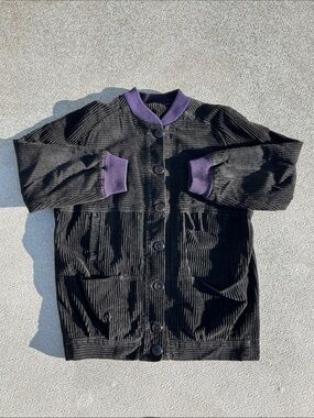 Vintage Corduroy Navy and Black Jacket